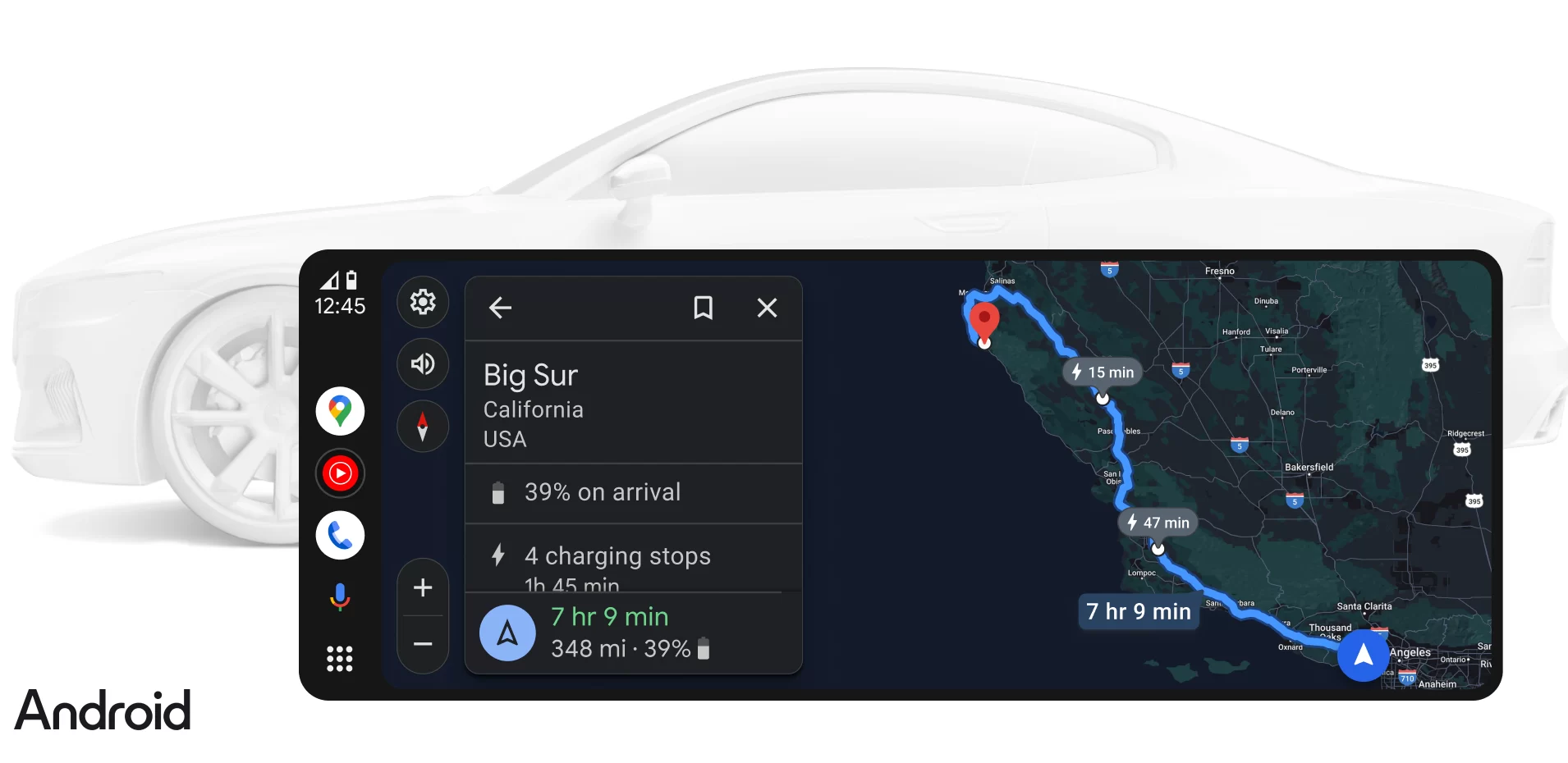 Google Maps informará o alcance da bateria em carros elétricos