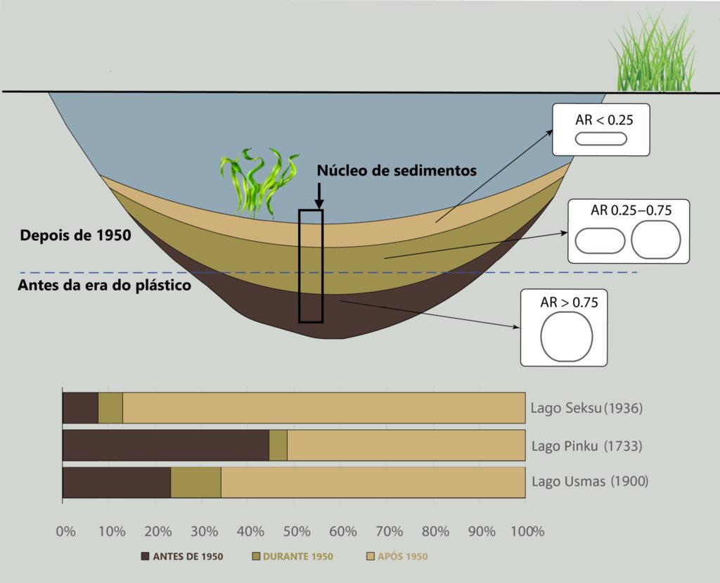 microplásticos em sedimentos